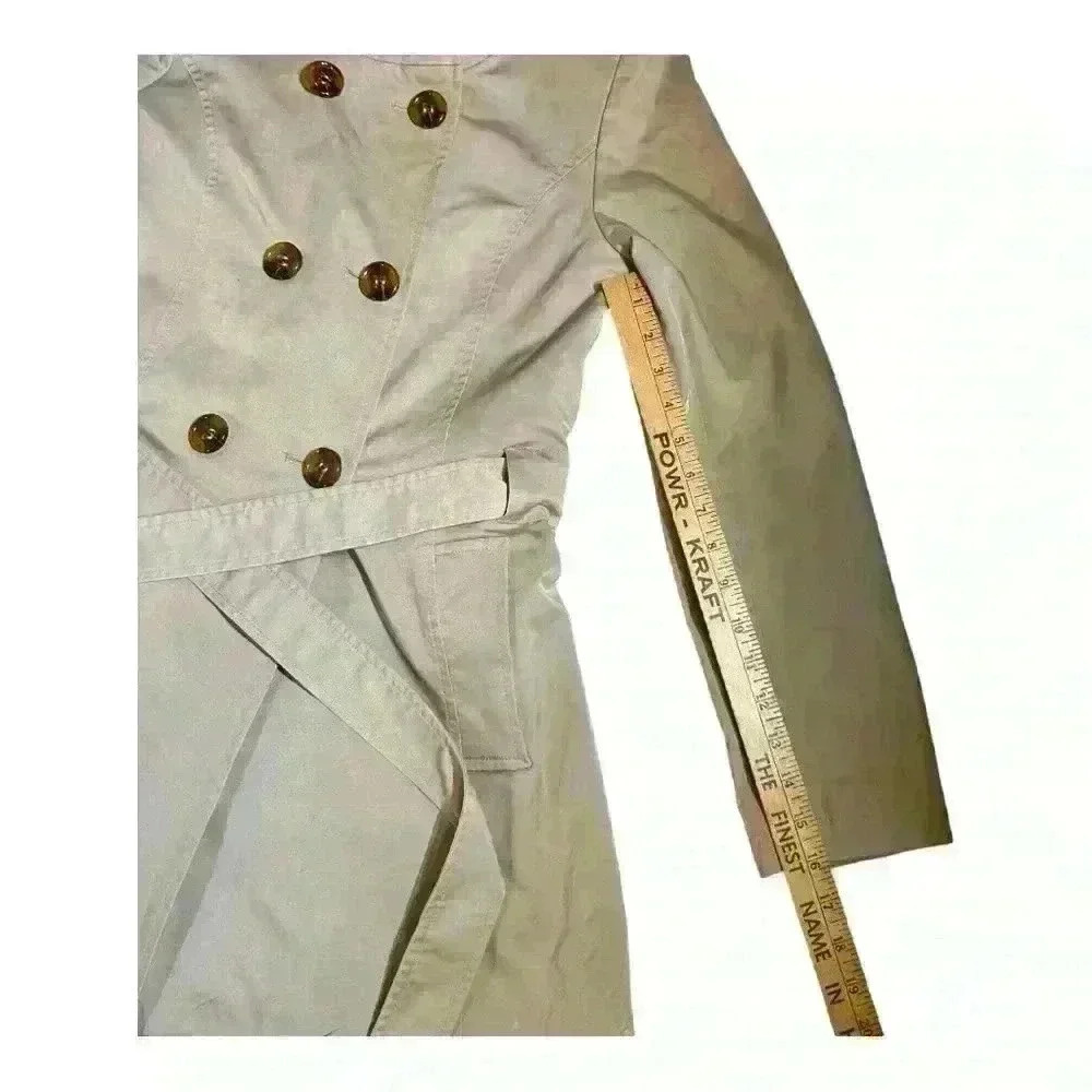 DKNY Donna Karan New York Size S Tan trench BEAUTIFUL coat - Picture 5 of 10